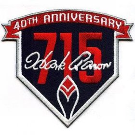 Wholesale Cheap Stitched 2014 Atlanta Braves Hank Aaron\'s 715th Home Run 40th Anniversary Jersey Patch