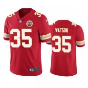 Wholesale Cheap Men's Kansas City Chiefs #35 Jaylen Watson Red Vapor Untouchable Limited Stitched Football Jersey