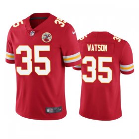 Wholesale Cheap Men\'s Kansas City Chiefs #35 Jaylen Watson Red Vapor Untouchable Limited Stitched Football Jersey