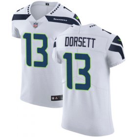 Wholesale Cheap Nike Seahawks #13 Phillip Dorsett White Men\'s Stitched NFL New Elite Jersey