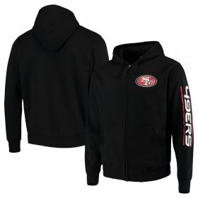 Wholesale Cheap San Francisco 49ers G-III Sports by Carl Banks Post Route Full-Zip Hoodie Black