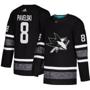 Wholesale Cheap Adidas Sharks #8 Joe Pavelski Black Authentic 2019 All-Star Stitched NHL Jersey