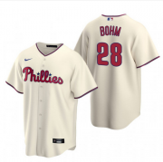 Cheap Youth Philadelphia Phillies #28 Alec Bohm Cream Alternate Jersey