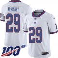 Wholesale Cheap Nike Giants #29 Xavier McKinney White Youth Stitched NFL Limited Rush 100th Season Jersey