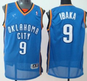 Wholesale Cheap Oklahoma City Thunder #9 Serge Ibaka Blue Swingman Jersey