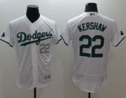 Wholesale Cheap Dodgers #22 Clayton Kershaw White Celtic Flexbase Authentic Collection Stitched MLB Jersey