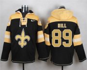Wholesale Cheap Nike Saints #89 Josh Hill Black Player Pullover NFL Hoodie