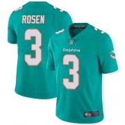 Wholesale Cheap Nike Dolphins #3 Josh Rosen Aqua Green Team Color Men's Stitched NFL Vapor Untouchable Limited Jersey