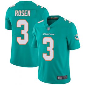 Wholesale Cheap Nike Dolphins #3 Josh Rosen Aqua Green Team Color Men\'s Stitched NFL Vapor Untouchable Limited Jersey