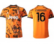 Wholesale Cheap Men 2020-2021 club Juventus Second away aaa version 16 orange Soccer Jerseys