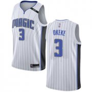 Wholesale Cheap Magic #3 Chuma Okeke White Basketball Swingman Association Edition Jersey