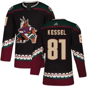 Wholesale Cheap Adidas Coyotes #81 Phil Kessel Black Alternate Authentic Stitched NHL Jersey