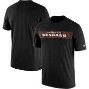 Wholesale Cheap Cincinnati Bengals Nike Sideline Seismic Legend Performance T-Shirt Black