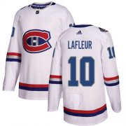 Wholesale Cheap Adidas Canadiens #10 Guy Lafleur White Authentic 2017 100 Classic Stitched NHL Jersey