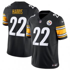 Wholesale Cheap Men\'s Pittsburgh Steelers #22 Najee Harris Black 2023 F.U.S.E. Vapor Untouchable Limited Stitched Jersey