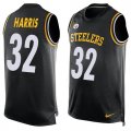 Wholesale Cheap Nike Steelers #32 Franco Harris Black Team Color Men's Stitched NFL Limited Tank Top Jersey