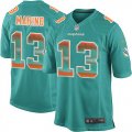 Wholesale Cheap Nike Dolphins #13 Dan Marino Aqua Green Team Color Men's Stitched NFL Limited Strobe Jersey