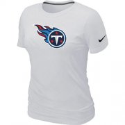 Wholesale Cheap Women's Nike Tennessee Titans Logo NFL T-Shirt White