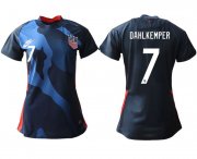 Wholesale Cheap Women 2020-2021 Season National Team America away aaa 7 blue Soccer Jerseys