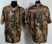 Wholesale Cheap Nike Raiders #4 Derek Carr Camo Men's Stitched NFL Realtree Elite Jersey