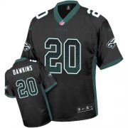 Wholesale Cheap Nike Eagles #20 Brian Dawkins Black Alternate Men's Stitched NFL Elite Drift Fashion Jersey