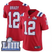 Wholesale Cheap Nike Patriots #12 Tom Brady Red Alternate Super Bowl LIII Bound Youth Stitched NFL Vapor Untouchable Limited Jersey