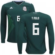Wholesale Cheap Mexico #6 T.Nilo Home Long Sleeves Kid Soccer Country Jersey