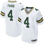 Wholesale Cheap Nike Packers #4 Brett Favre White Men's Stitched NFL Elite Jersey