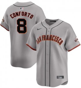 Cheap Men\'s San Francisco Giants #8 Michael Conforto Gray Cool Base Stitched Baseball Jersey