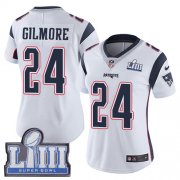 Wholesale Cheap Nike Patriots #24 Stephon Gilmore White Super Bowl LIII Bound Women's Stitched NFL Vapor Untouchable Limited Jersey