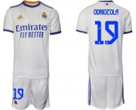 Wholesale Cheap Men 2021-2022 Club Real Madrid home white 19 Soccer Jerseys