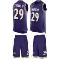 Wholesale Cheap Nike Ravens #29 Earl Thomas III Purple Team Color Men's Stitched NFL Limited Tank Top Suit Jersey