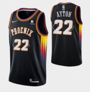 Wholesale Cheap Men's Phoenix Suns #22 Deandre Ayton Black Stitched Jersey