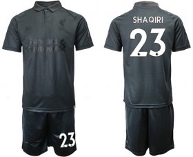 Wholesale Cheap Liverpool #23 Shaqiri Black Soccer Club Jersey