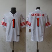 Cheap Men's San Francisco 49ers #1 Deebo Samuel Black Vapor Untouchable Limited Football Stitched Jersey