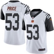 Wholesale Cheap Nike Bengals #53 Billy Price White Men's Stitched NFL Limited Rush Jersey
