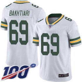 Wholesale Cheap Nike Packers #69 David Bakhtiari White Men\'s Stitched NFL 100th Season Vapor Limited Jersey