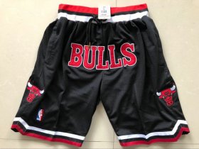 Wholesale Cheap Bulls Black 1997-98 Limited Shorts