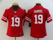 Women San Francisco 49ers #19 Deebo Samuel Red color Vapor Untouchable Limited Jersey