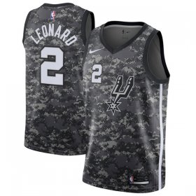 Wholesale Cheap Nike San Antonio Spurs #2 Kawhi Leonard Camo NBA Swingman City Edition Jersey
