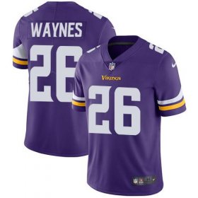 Wholesale Cheap Nike Vikings #26 Trae Waynes Purple Team Color Men\'s Stitched NFL Vapor Untouchable Limited Jersey