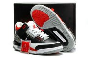 Wholesale Cheap Air Jordan 3 Retro Shoes Black/Cement Grey-White-Varsity Red