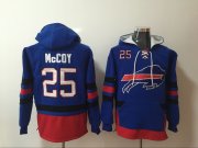 Wholesale Cheap Men's Buffalo Bills #25 LeSean McCoy NEW Royal Blue Pocket Stitched NFL Pullover Hoodie