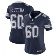 Cheap Women's Dallas Cowboys #60 Tyler Guyton Navy 2024 Draft Vapor Limited Football Stitched Jersey(Run Small)