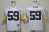 Wholesale Cheap Mitchell And Ness Steelers #59 Jack Ham White Stitched NFL Jersey