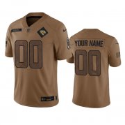Wholesale Cheap Men's Jacksonville Jaguars Active Player Custom 2023 Brown Salute To Service Limited Football Stitched Jersey