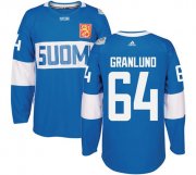 Wholesale Cheap Team Finland #64 Mikael Granlund Blue 2016 World Cup Stitched NHL Jersey