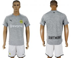 Wholesale Cheap Dortmund Blank Grey Soccer Club Jersey