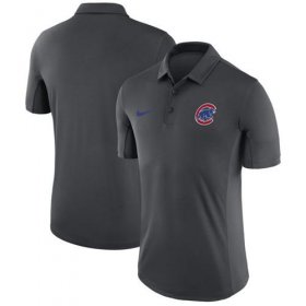 Wholesale Cheap Men\'s Chicago Cubs Nike Anthracite Franchise Polo