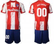 Wholesale Cheap Men 2021-2022 Club Atletico Madrid home red customized Nike Soccer Jersey